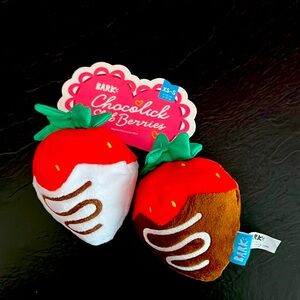NWT Bark Chocolick. Slob Berries dog toys.
